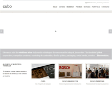 Tablet Screenshot of cubo.es